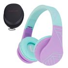Casque Audio Enfant - POWERLOCUS - P1Kids - Bluetooth - Teal-Violet - Pliable