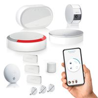 Home Alarm Advanced - Pack sécurité vidéo - Alarme Maison sans Fil Connecté Wifi - Module GSM - Caméra de surveillance intérieure