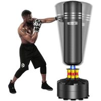 TOP Boxing Standing H175cm Punch Bag Stand Martial Arts Punching Training NOIR