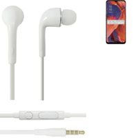 Ecouteurs pour Xiaomi Redmi Note 7 Global avec microphone et contrôle du volume 3,5 mm  blanc 181059