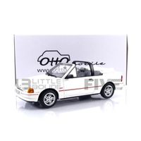 Voiture Miniature de Collection - OTTO MOBILE 1/18 - FORD Escort MK4 XR3i Cabriolet - 1986 - Diamond White - OT398