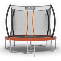 Trampoline Extérieur 305cm orange rond LeJump Sunrise grand trampoline pour enfants