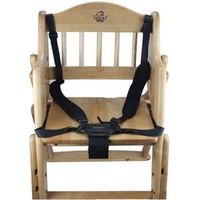 Ceinture harnais de chaise pour bébé ROKOO - Sécurité 5 points - Noir