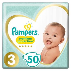 COUCHE PAMPERS Premium Protection Taille 3 - 6 à 10 kg - 