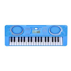 CLAVIER MUSICAL Instrument de musique,Clavier numérique portable à affichage LED pour enfants,piano électronique numérique,jouet - Bleu[D62499]