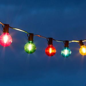 GUIRLANDE D'EXTÉRIEUR Guirlande Guinguette 25 Ampoules à LED Multicolore