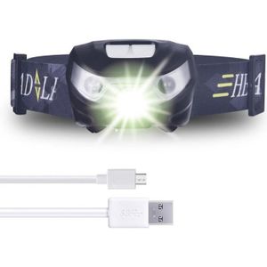 2PC Lampe Frontale Rechargeable, Lampe Frontale LED Rechargeable USB, 600  Lumens IPX4 Étanche Mouvement Lampe, 5 Mode d'Éclair[93] - Cdiscount Sport