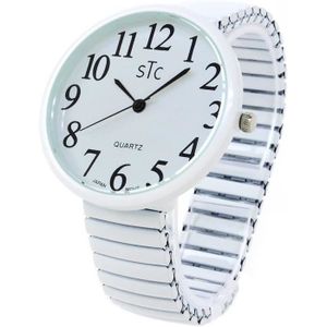 MONTRE Bracelet de montre - Grand Cadran - Blanc - Femme - Athlétisme