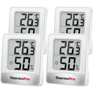 MESURE THERMIQUE Thermomètre Hygromètre Numérique Tp49-4 - Mesure de la Température et de l'Humidité Intérieures