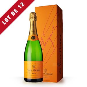 COFFRET CADEAU EPICERIE - BOISSON ALCOOLISEE 12X Veuve Clicquot Brut 75cl - Coffret - Champagne