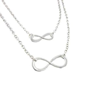 collier argent double infini collier argent double infini