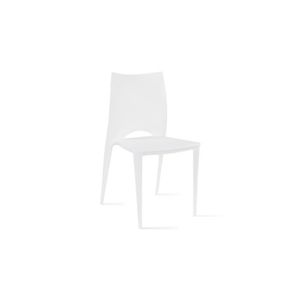 FAUTEUIL JARDIN  Chaise de jardin - Oviala - Blanc - 50 x 44 x 84 c