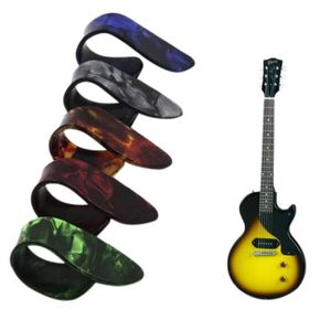 Bleu LIOOBO 4 Protections de Doigts de Guitare en Silicone S médiators pour Instrument de Cordes de Mandoline de Guitare ukulélé 