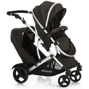 Poussette combinée Trio Pack Pacific - Charcoal - HAUCK - 4 roues - Nacelle  convertible - Siège auto Groupe 0+ - Cdiscount Puériculture & Eveil bébé