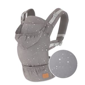 PORTE BÉBÉ Porte-bébé ergonomique KINDERKRAFT HUGGY - Gris - Pour bébés de 3 mois à 20 kg