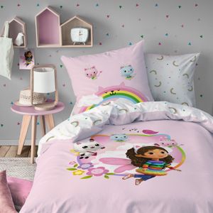 VERTBAUDET Parure De Lit Enfant Papillons - Housse De Couette 140x200 + Taie 63x63 - 100% Coton Oeko-Tex®