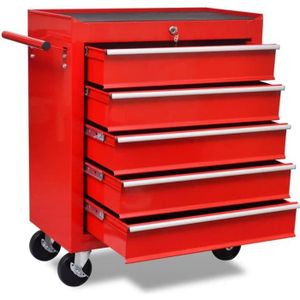 -diverses mod/èles- Bleu | No. 402801 7 tiroirs spacieux verrouillables TecTake Chariot datelier servante /à outils
