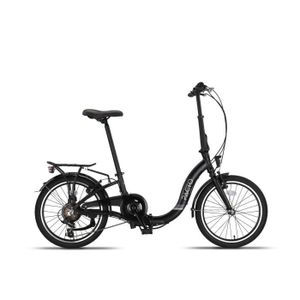 VÉLO PLIANT PACTO SIX - vélo pliant - 6 vitesses - freins sur jante - cadre en aluminium - entrée basse - unisexe - Shimano - noir