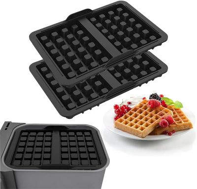 Moules à Gaufres En Silicone Pour Friteuse Ninja - Lot De 2 - Antiadhésif, Lavable Au Lave-vaisselle - 7