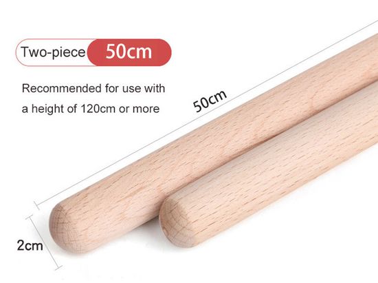 Bâton De Yoga HUSHUI - 2 Bâtons Réglables Pour Correction Posturale, Ouverture D'Épaules Et Dos