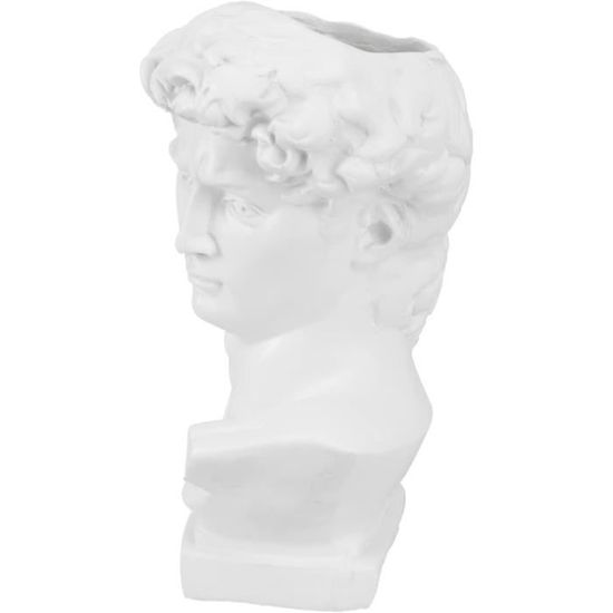 Pot Statue Hydroponique Blanc Résine Décoration Maison