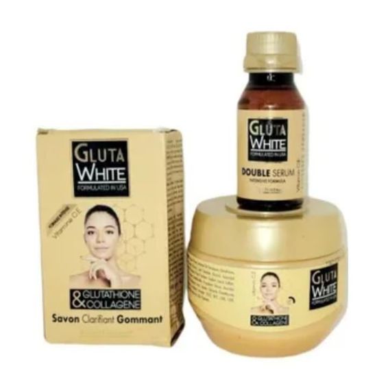 Lait Corporel GLUTA WHITE - Glutathion & Collagène - Anti-âge & Anti-taches - 250ml - NEUF