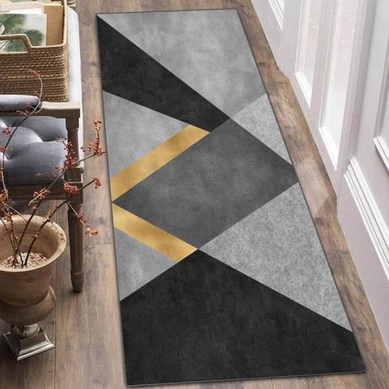 44x75cm)Tapis De Cuisine Devant Evier Antidérapant En Caoutchouc Et Lavable, En Jute, Lin, Brun