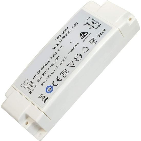 Driver LED Coventry Light IP20 240V AC A 5/12/24V DC - 15-720W - Alimentatore