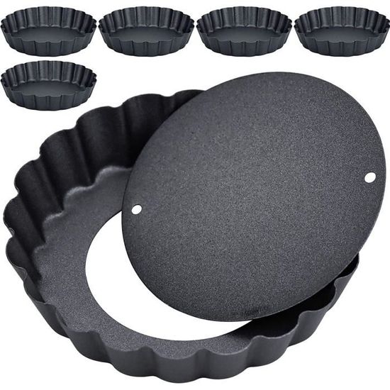 Le Creuset Heritage Lot de 2 plats à tarte cannelés en grès 22,9 cm Sel