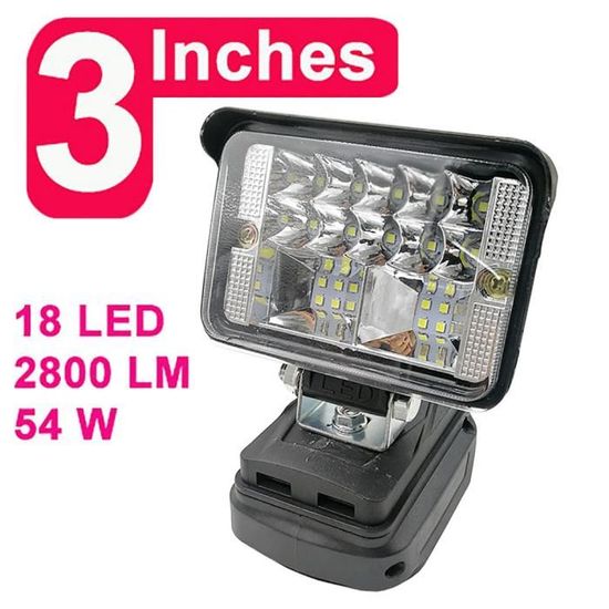 LED Taschenlampe Arbeitsleuchte für Makita 18V Li-ion Akku Strahler Licht