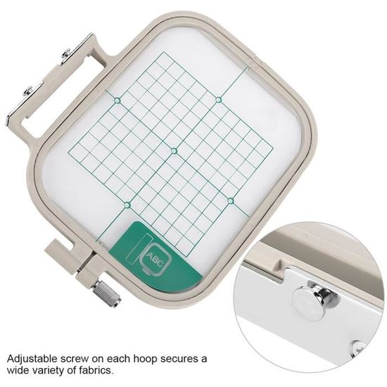 Cadre De Broderie Extensible Pour Machine Brother | Grille Claire | Taille S/M/L | Imperméable | Facile à Nettoyer