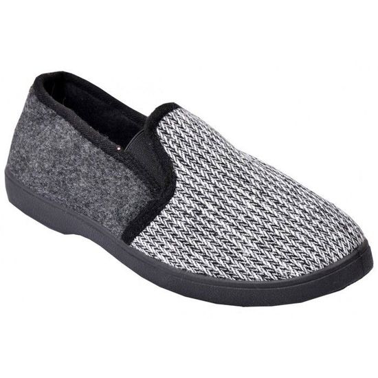 Ozabi Charentaise PREMIUM: Pantofole Uomo Con Velcro, Suola Rigida, Produzione Europea (Taglie 39-46)
