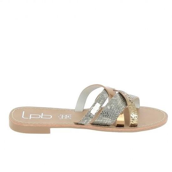 Sandales Femme LPB Doreen Couleur Bronze Boucle de serrage Talon 2cm