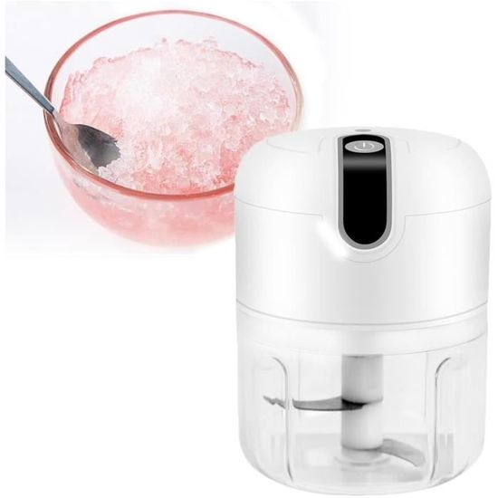 Mini Broyeur à Glace électrique RIEONA – USB, Lame En Acier, Rapide Comme L'éclair Pour Cocktails Et Boissons Fraîches