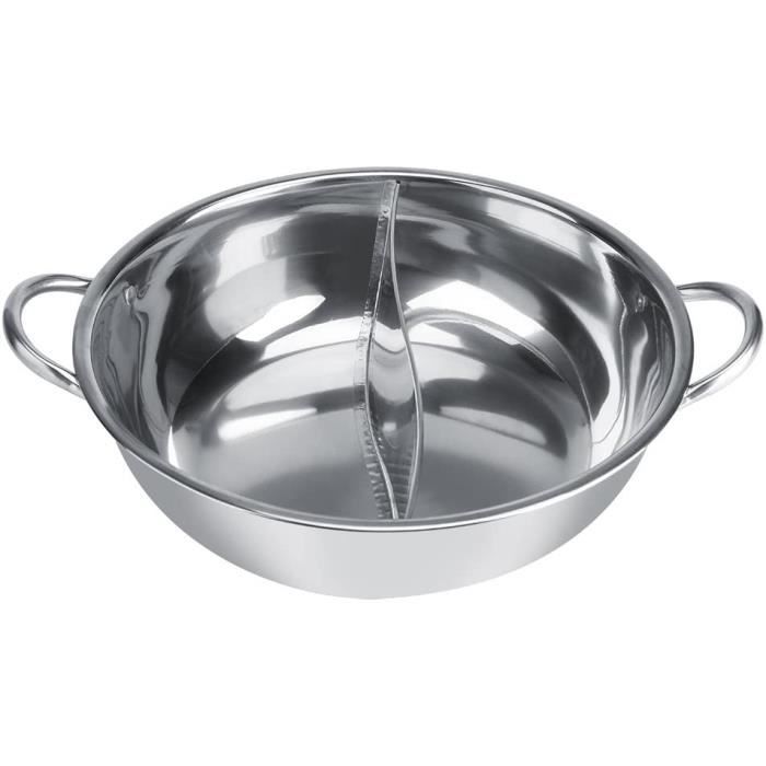 Hot Pot Marmite à Fondue, cuisinière à induction à deux séparations de