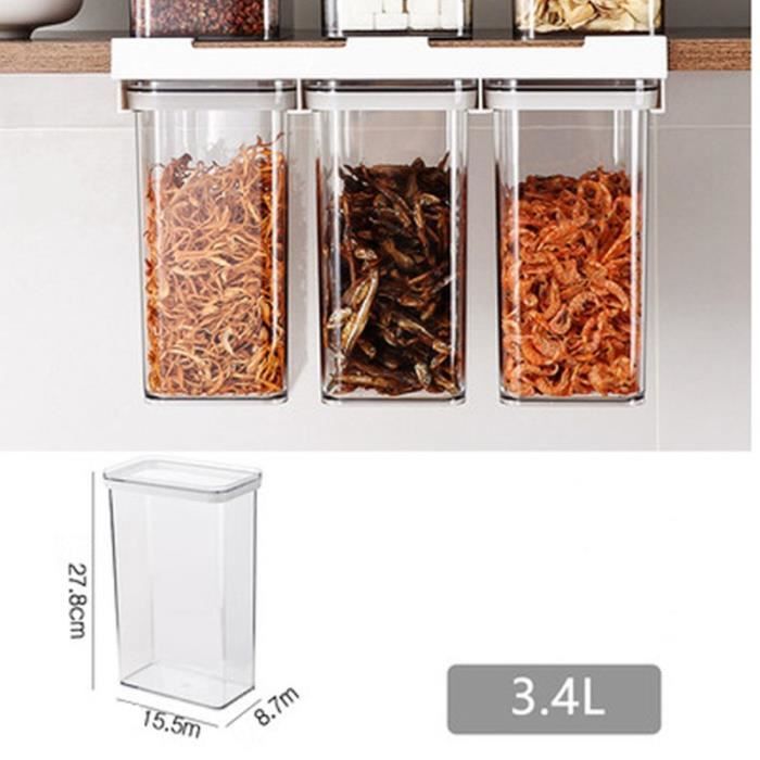 Distributeur Cereales Récipient de Stockage de Riz,Boite Rangement Cereales et Boîte de Riz Scellée étanche aux Insectes et à L'humidité Seau,avec
