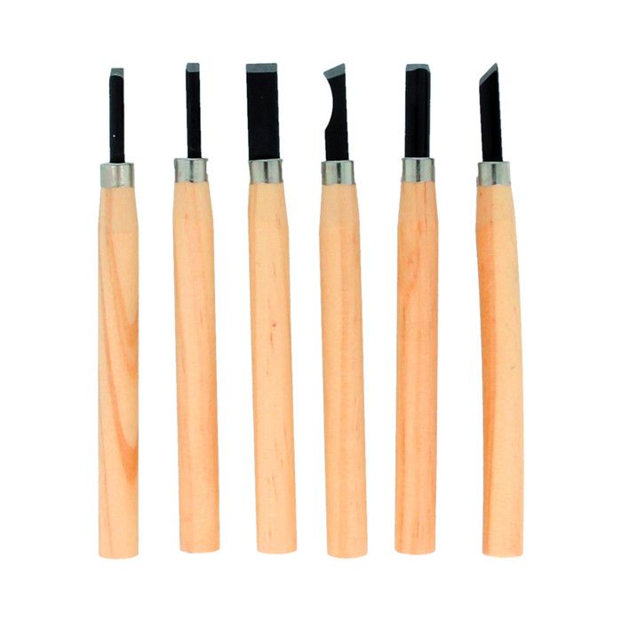 Set de 6 gouges pour réaliser vos tampons - Artémio Non Pertinent
