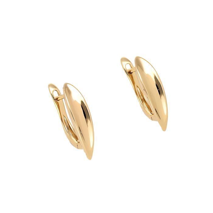 Boucles d’Oreille Dormeuses Perle Nacrée 5 mm et Cristal Blanc Or Jaune GF 750*