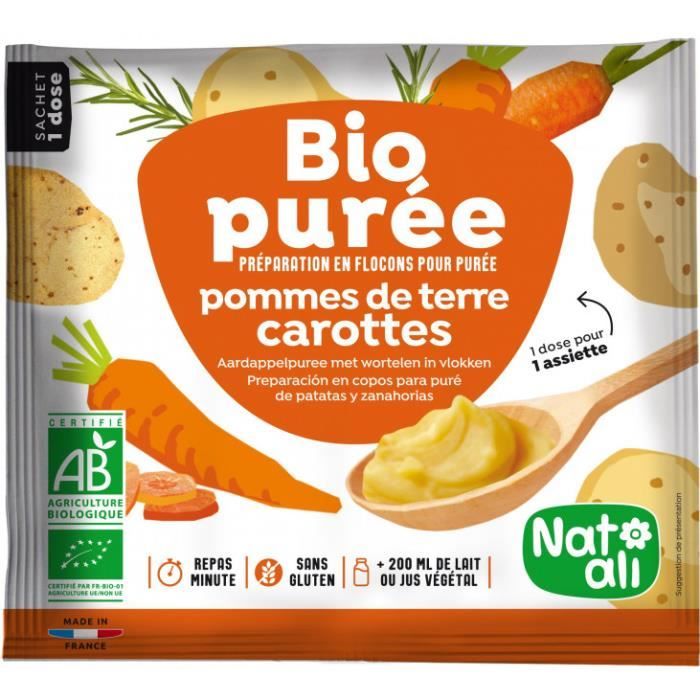 Purée pomme de terre carottes 30gr