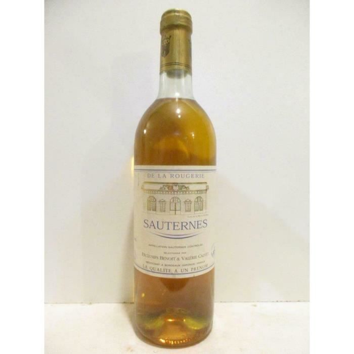 sauternes de la rougerie liquoreux 1993 - bordeaux
