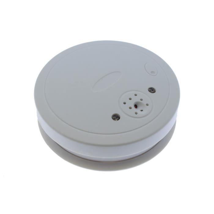 Détecteur de fumée espion 720p Wifi, avec des avertissements vers le téléphone portable, vision nocturne, détection de mouvement et