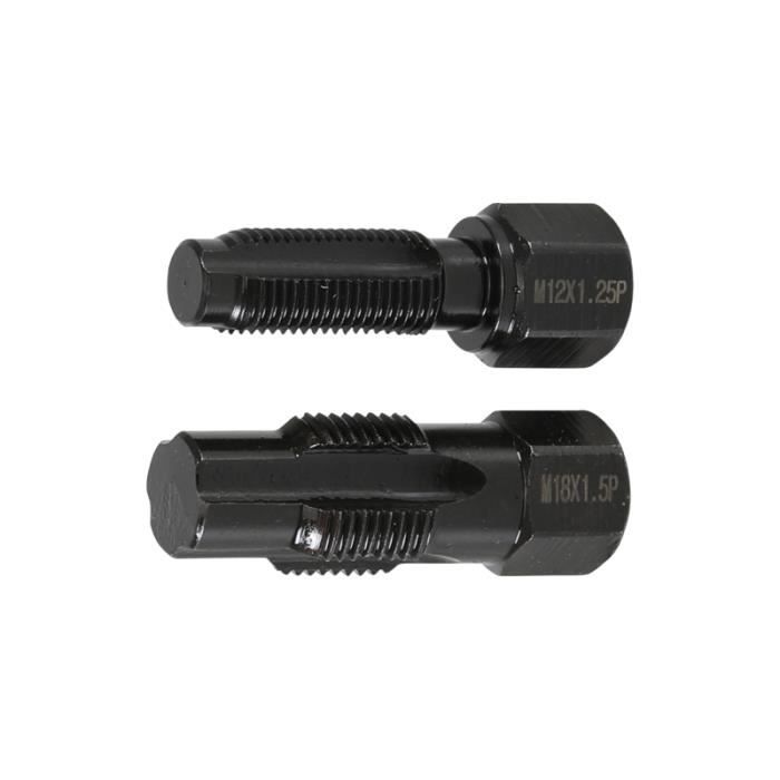 Outil de réparation pour filet de sonde lambda M18 x 1,5 mm M12 x 1,25 mm 2 pièces