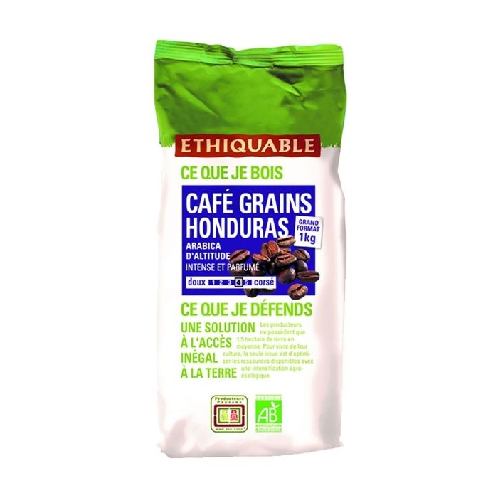 Café Honduras GRAINS bio & équitable 1 kg - 1 kg - ETHIQUABLE
