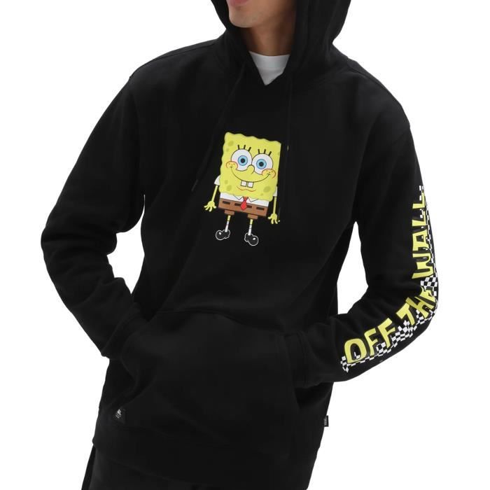 Vans Sweat à Capuche pour Homme Spongebob Happy Face Noir VN0A5KENZAV