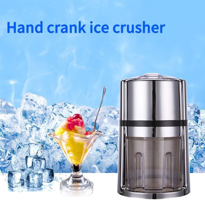 Broyeur à glace manuel de ménage, machine à glace pilée, machine à smoothie