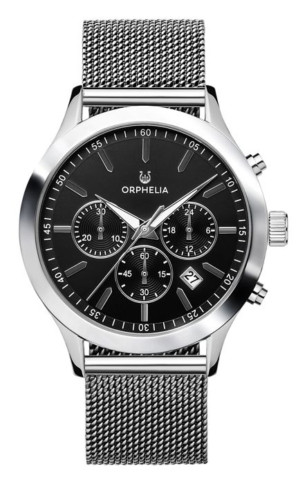 ORPHELIA - Montre Hommes - Quartz - Chronographe - Bracelet en Acier inoxydable - Argent - OR82803