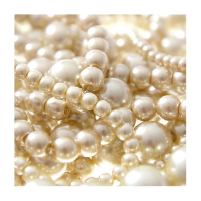 Perles nacrées 10 mm en verre de bohême couleurs pastel lot de 20 Beige