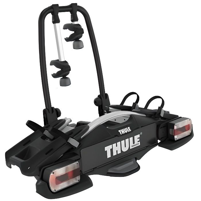 Thule VeloCompact 2 7-pin, Porte-vélos léger et compact pour une utilisation au quotidien (pour 2 vélos)