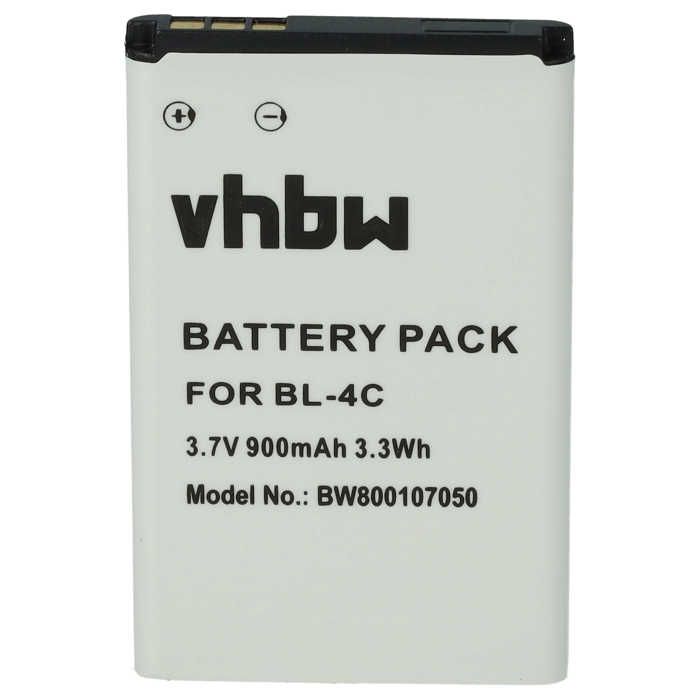 vhbw Batterie compatible avec Doro Primo 401, 2424, 1360, 2414, DFC-0160 smartphone (900mAh, 3,7V, Li-ion)