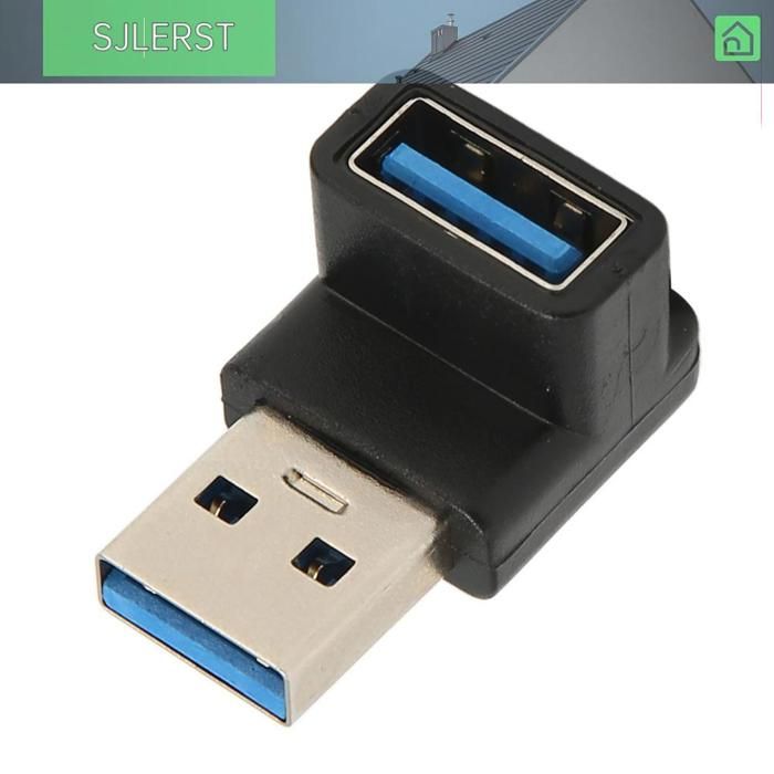 Horktrust Prise USB, 4 Embouts US-B Adaptateur D'Angle Différent à 90